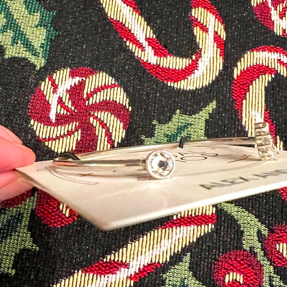 Alex and Ani Lotus Peace Petals CUFF Sterling Silver Bangle Bracelet RARE - Picture 6 of 6